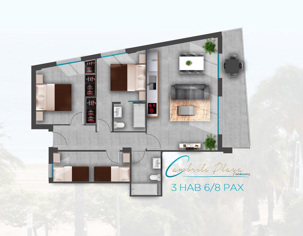 Apartamentos Cambrils Playa Spa Cameră foto